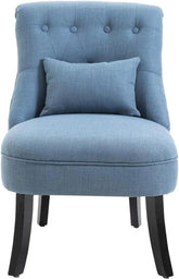 Tub Single Sofa Dining Chair Walnut Finish with 1 Pillow - WoodenTwist